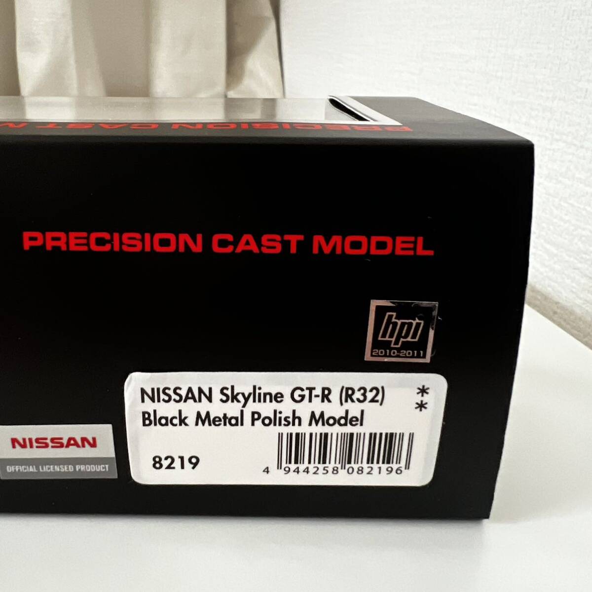 未使用 hpiracing NISSAN Skyline GT-R (R32) Black Metal Polish Model 8219ミニカー 1/43スケールの画像5
