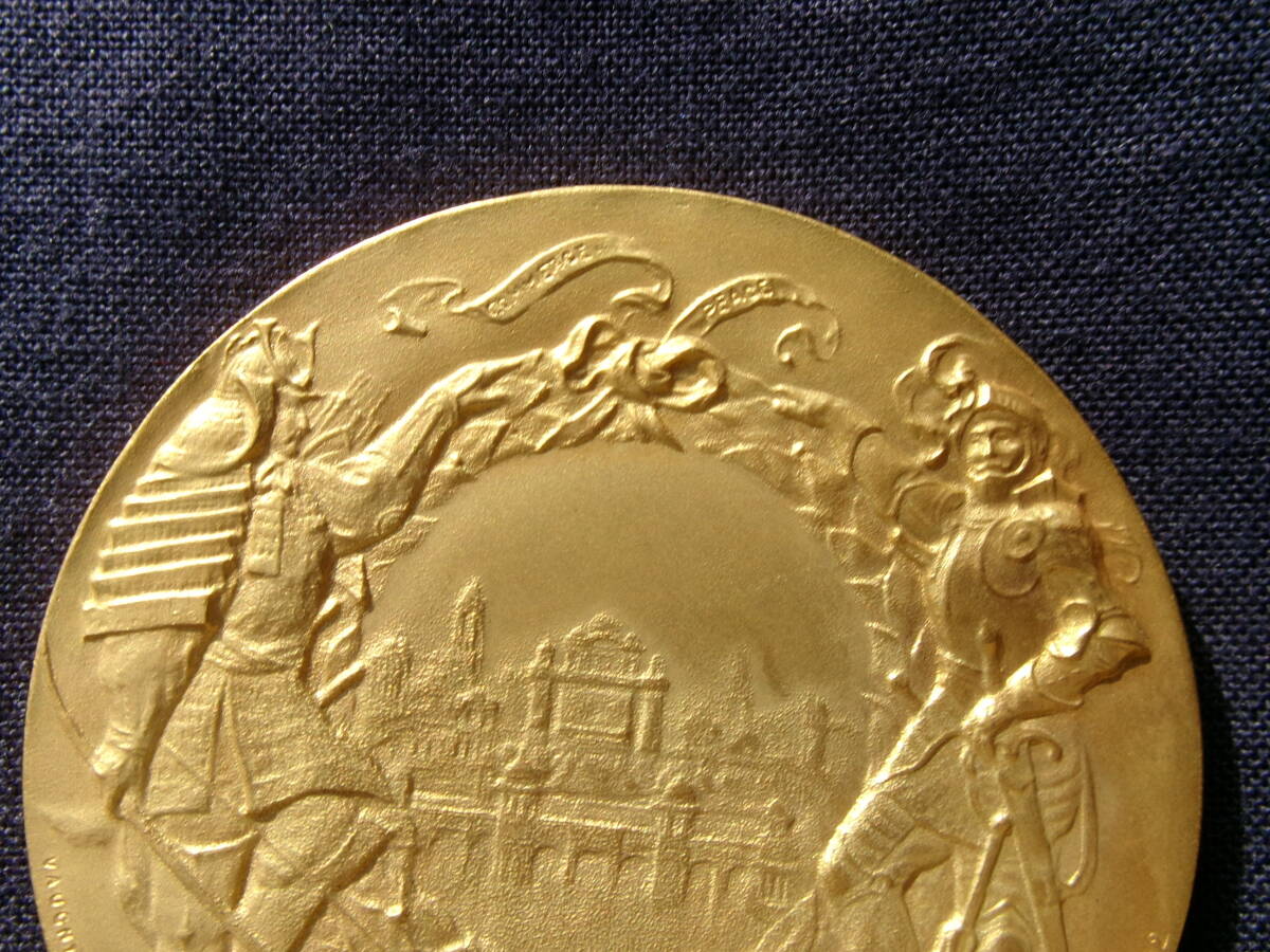 日英博覧会 明治43年 JAPAN-BRITISH EXHIBITION・LONDON・1910 GOLD MEDAL メダル 金碑 金メダル 共箱 当時物の画像6