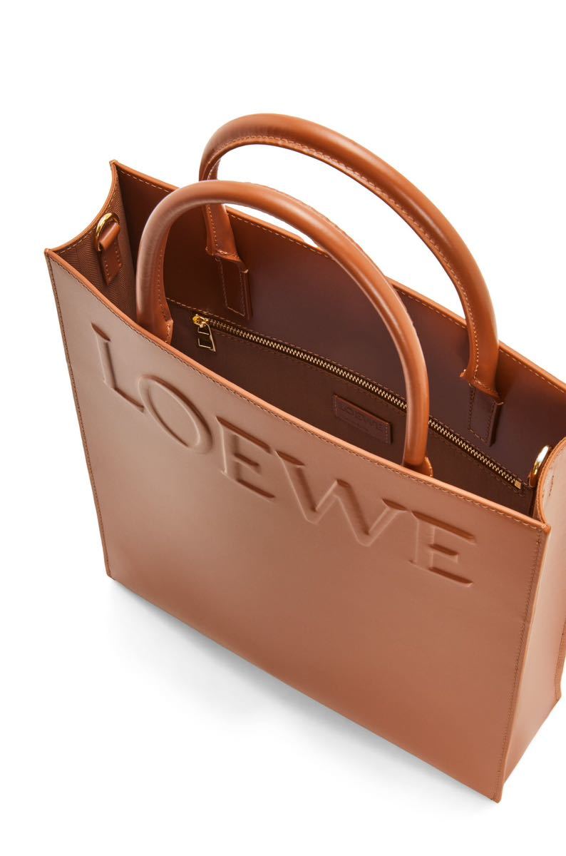 新品 LOEWE A4 スタンダード トート ブラウン ロエベ レザー 正規品の画像7