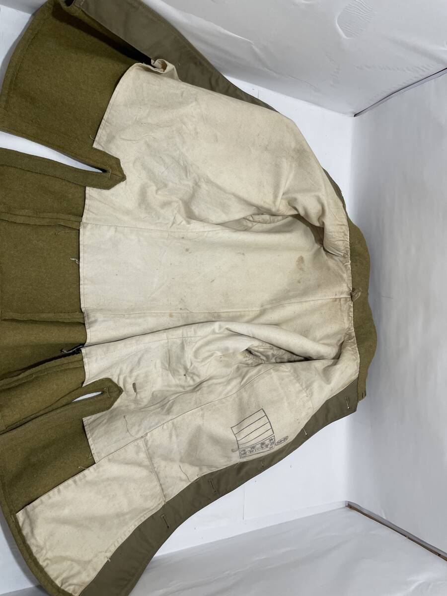 ミリタリージャケット 旧日本軍 軍服 昭五式 昭和13年製 カーキ色の画像3