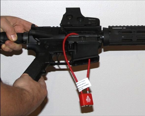 HECKLER KOCH 純正品 Cable Lock For HK ハンドガン MP5 , HK416 , G3 ライフル 実銃用 ケーブルロック キー 2本 実物 未使用品 送料無料 の画像7
