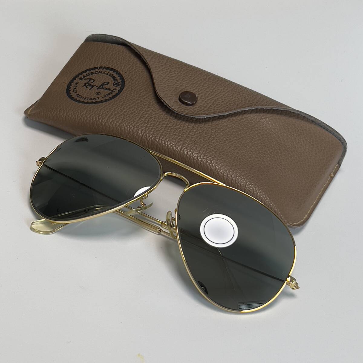 希少 ダブルミラーレンズ搭載◆B&L Vintage Ray-Ban USA ボシュロム社製 ヴィンテージ レイバン サングラス アビエーター 62mm ゴールド_画像10