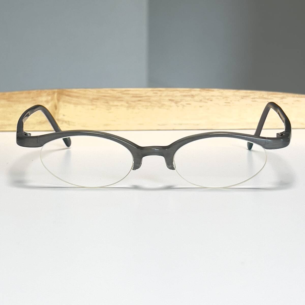 ◆TURNING ターニング サングラス 谷口眼鏡 メガネ 48□19 135 度入りレンズ メンズ レディース ハーフリム ナイロール 鯖江眼鏡の画像2