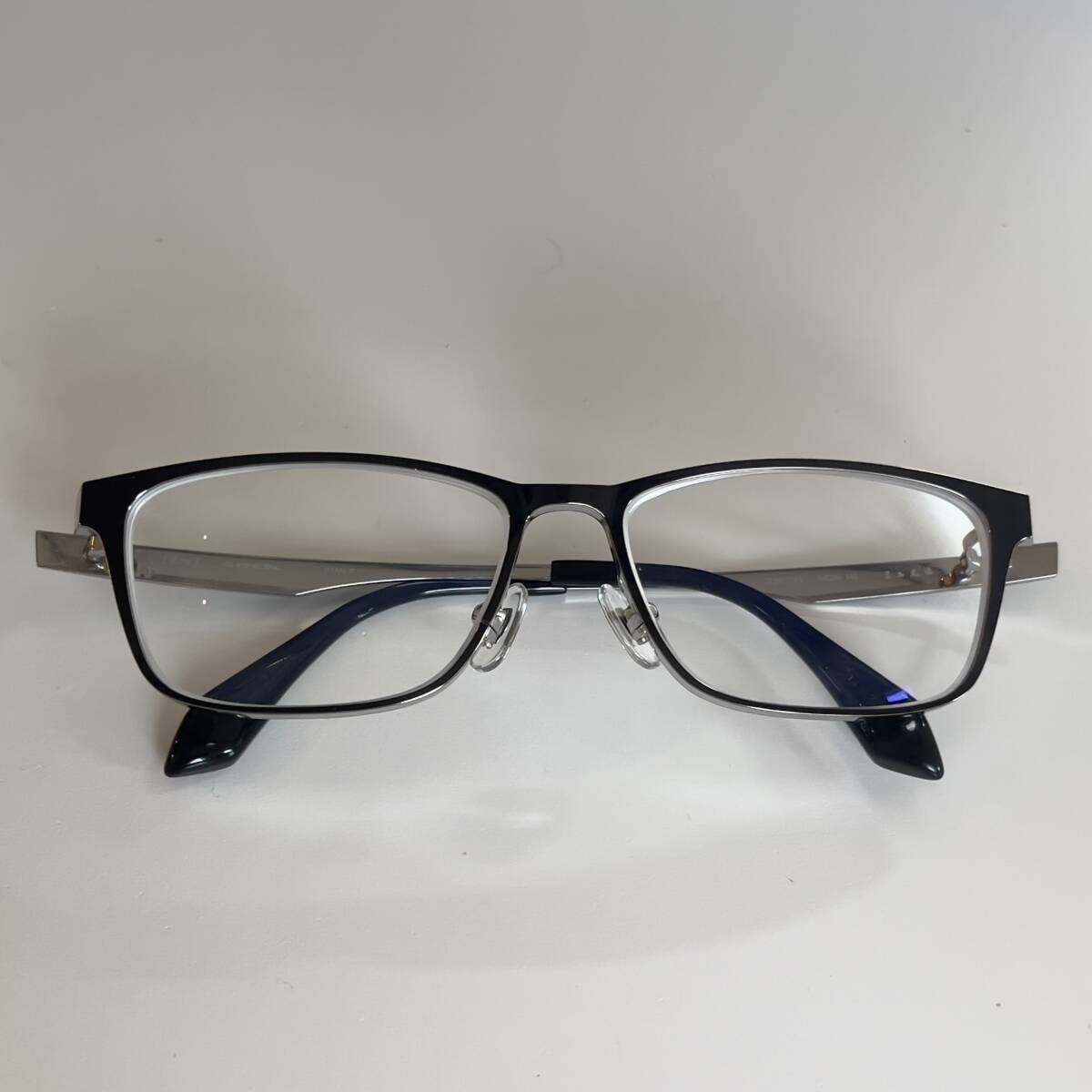 ◆dun GUMMETAL 三工光学 ドゥアン スクエア 眼鏡フレーム メガネ メンズ ブラック DUN-2145 54□15 140_画像10