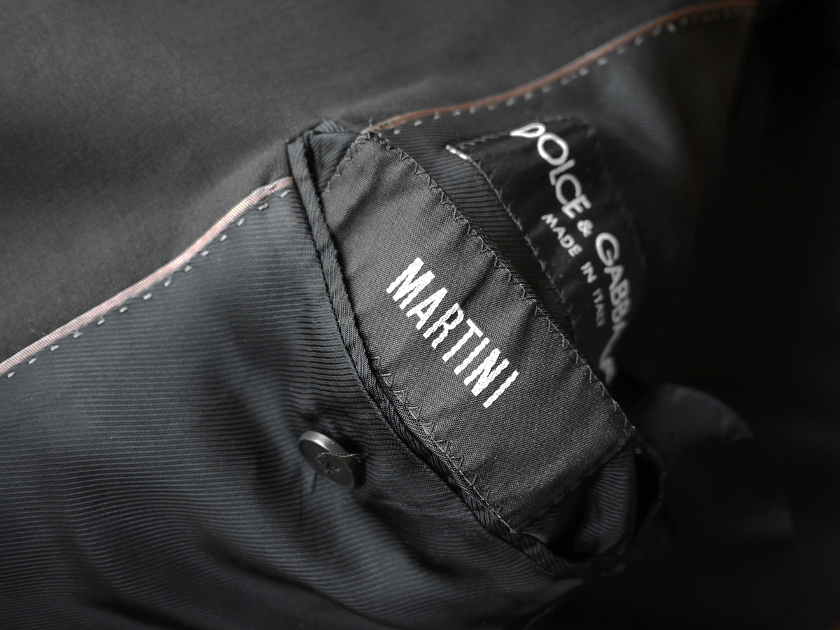 正規品 最高級ライン ドルチェ＆ガッバーナ Dolce & Gabbana MARTINI line ウールギャバジン セットアップスーツ パンツ ジャケット D＆Gの画像7
