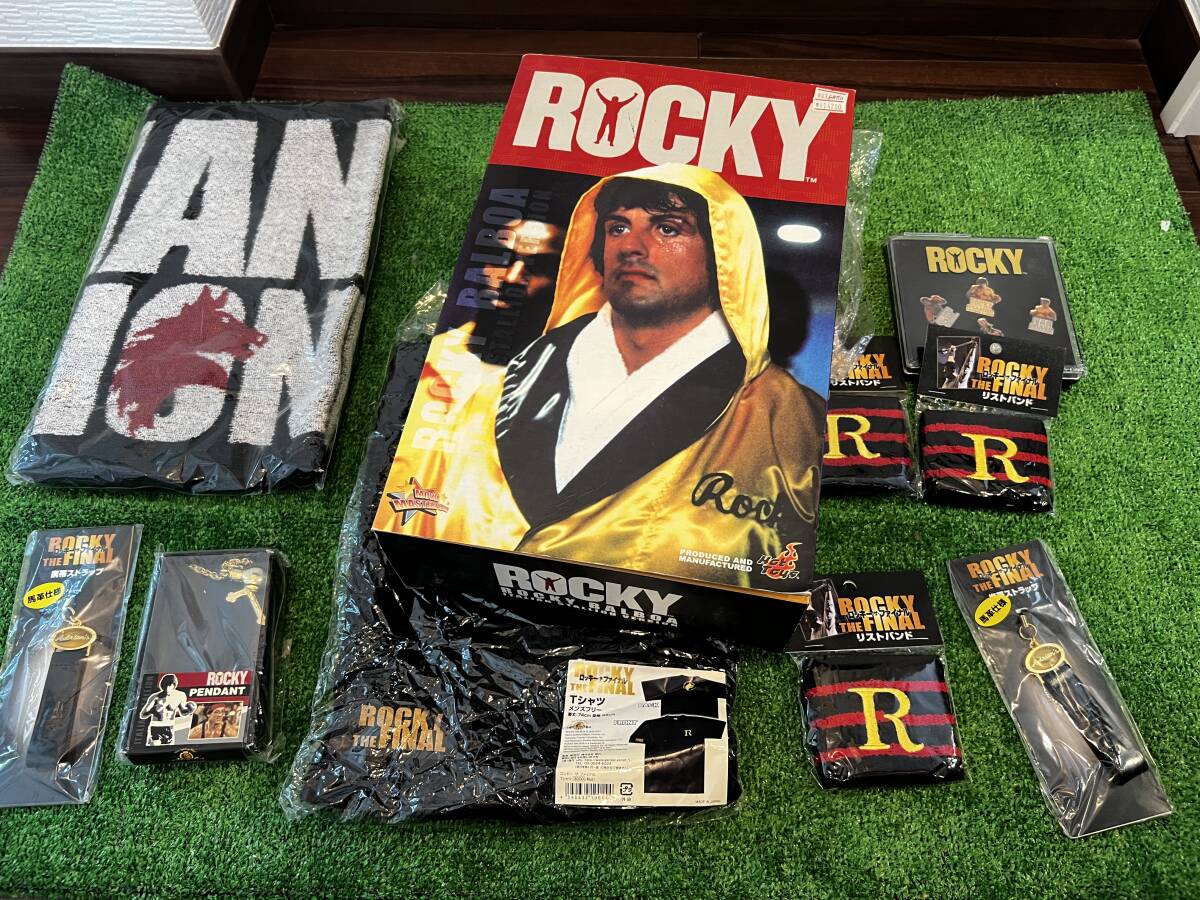 映画 ROCKY ロッキー グッズまとめて / ROCKY THE FINAL /Tシャツ ピンバッジ リストバンド トランクス ストラップ フィギュアの画像6