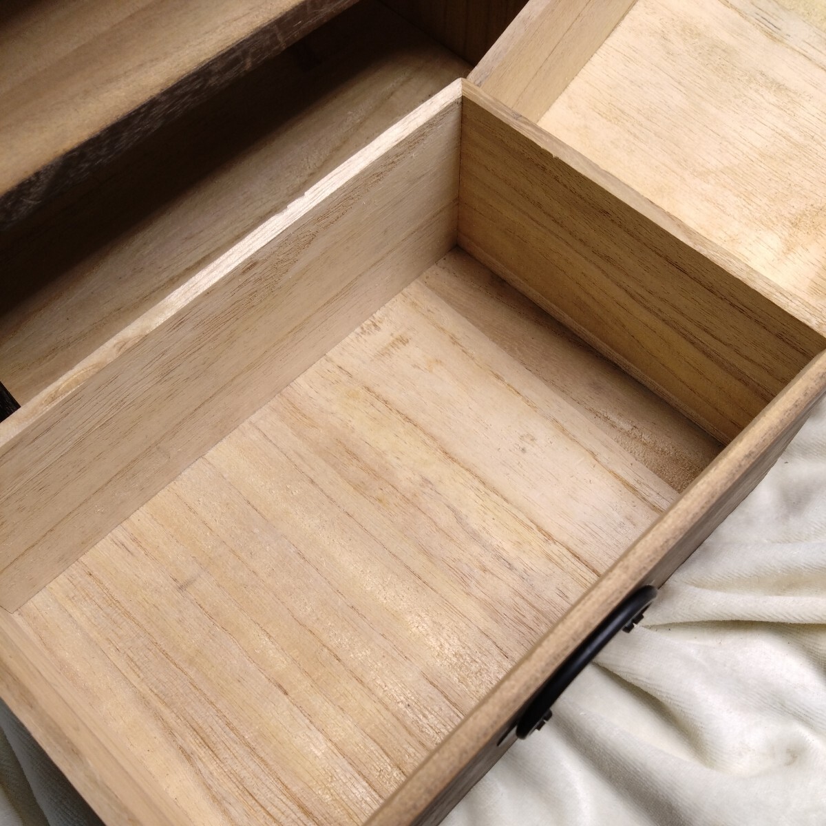 小物入れ 昭和レトロ 木製 引き出し 小引き出し 小箪笥 レトロ ミニチェスト 収納箱の画像9