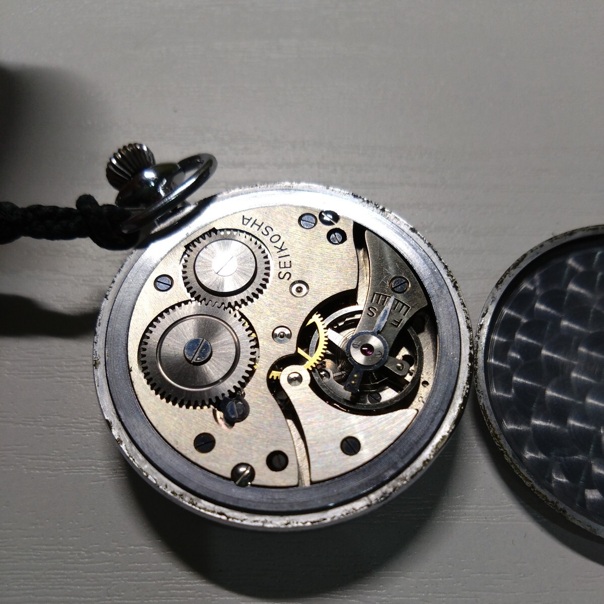 懐中時計 手巻き アンティーク セイコー ストップウォッチ の画像7