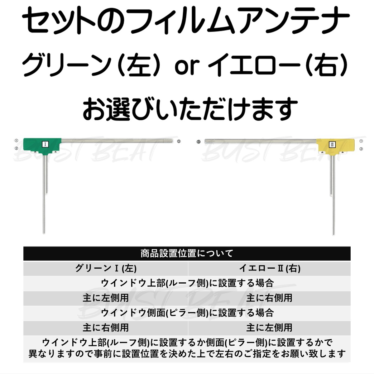 BUST BEAT パナソニック サンヨー ゴリラ 対応 ワンセグ 1アンテナ 地デジ アンテナセット MCX メス_画像7