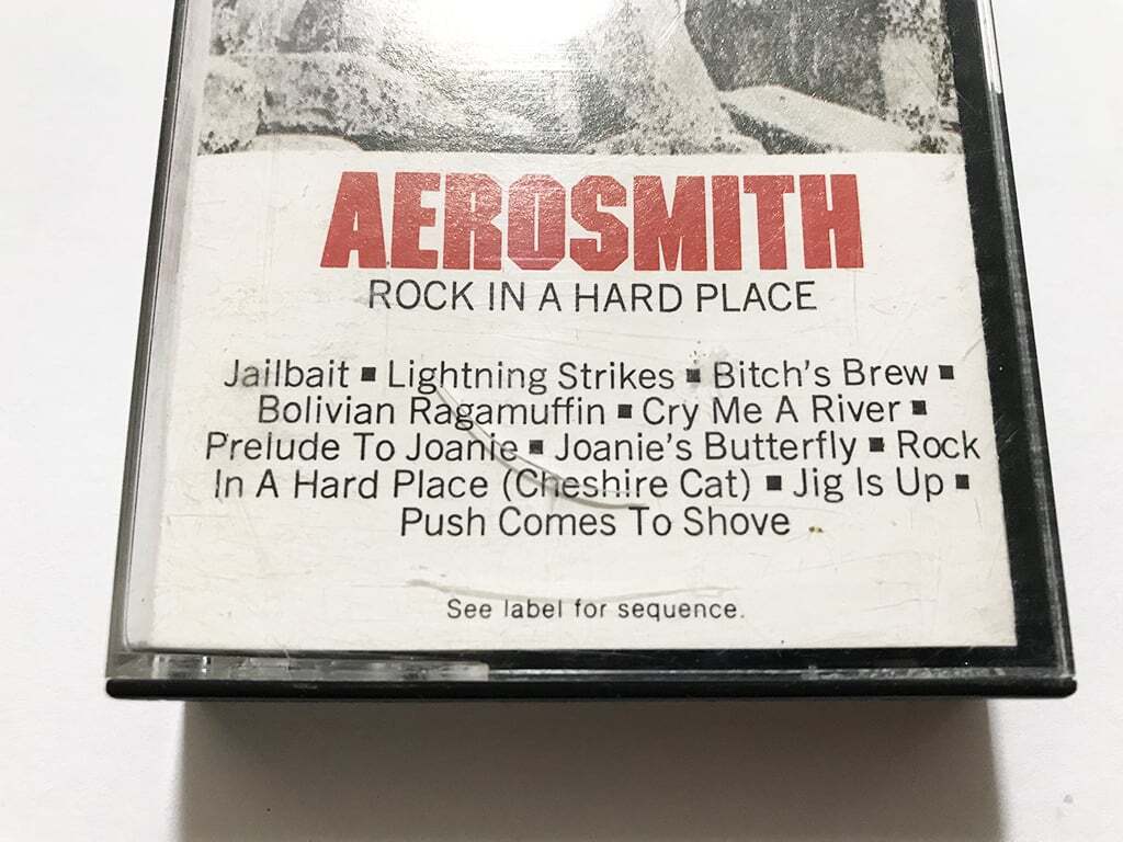 ■カセットテープ■エアロスミス Aerosmith『Rock In A Hard Place』■同梱8本まで送料185円の画像4