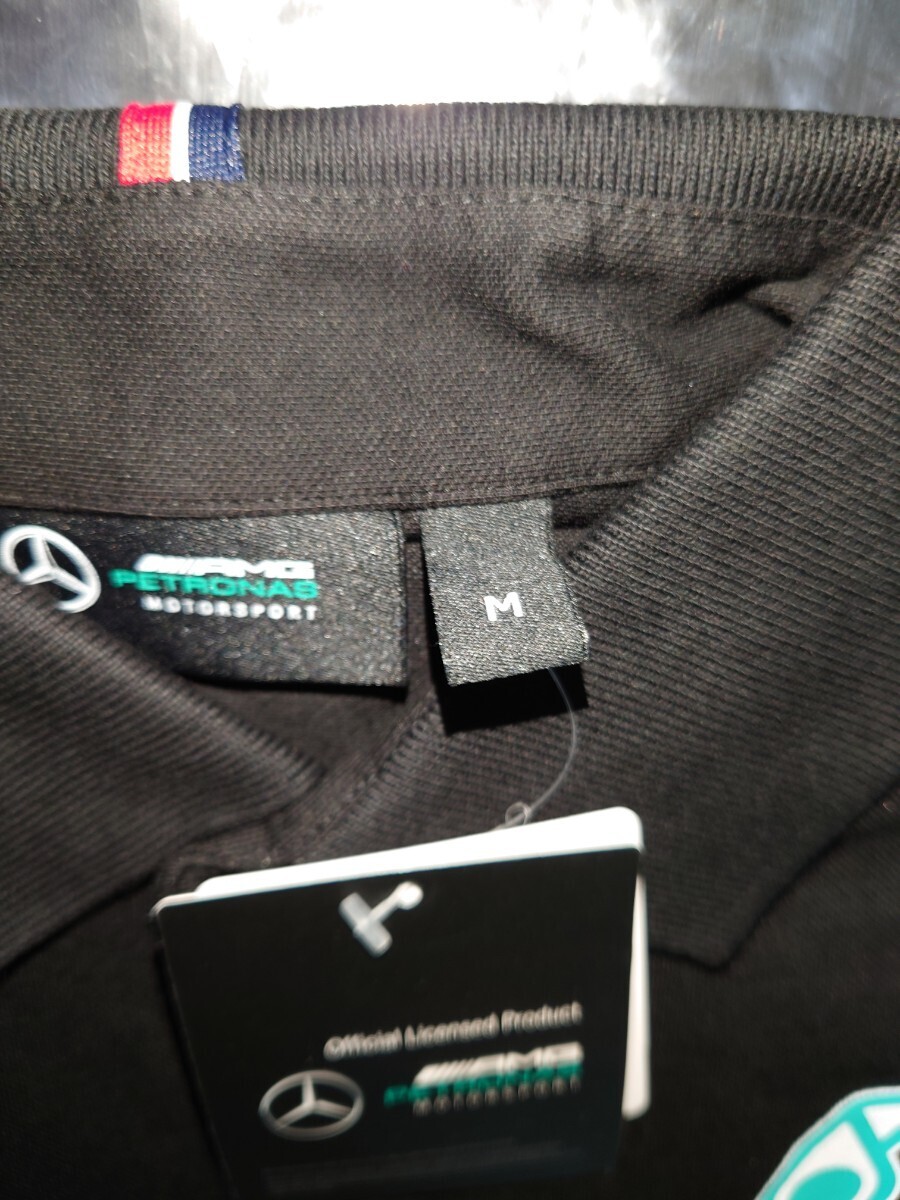 【未使用】Mercedes AMG メルセデス ペトロナス F1 Team 2019 ポロシャツ Mサイズの画像6
