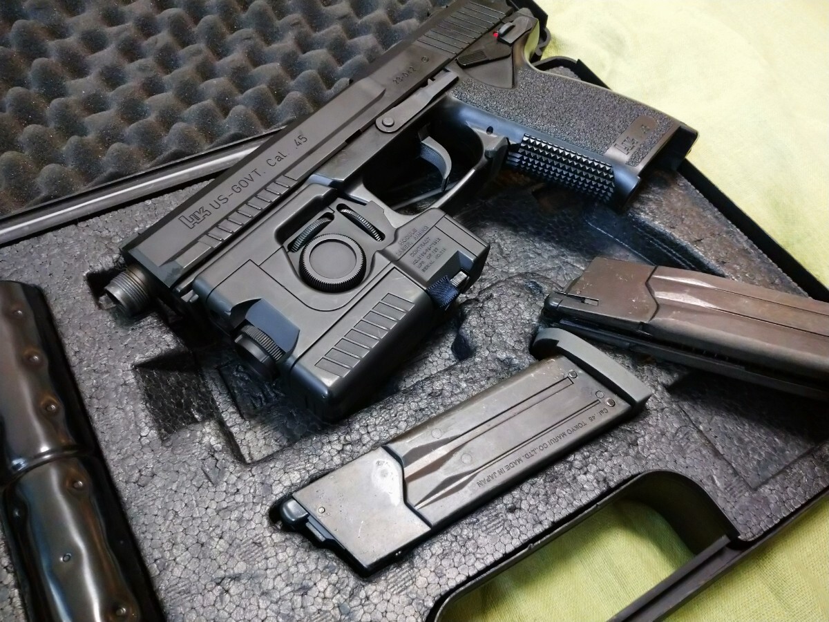  Tokyo Marui H&K MK23 fixed газовый пистолет so- com socom фиксация газовый пистолет предварительный журнал имеется полный комплект 