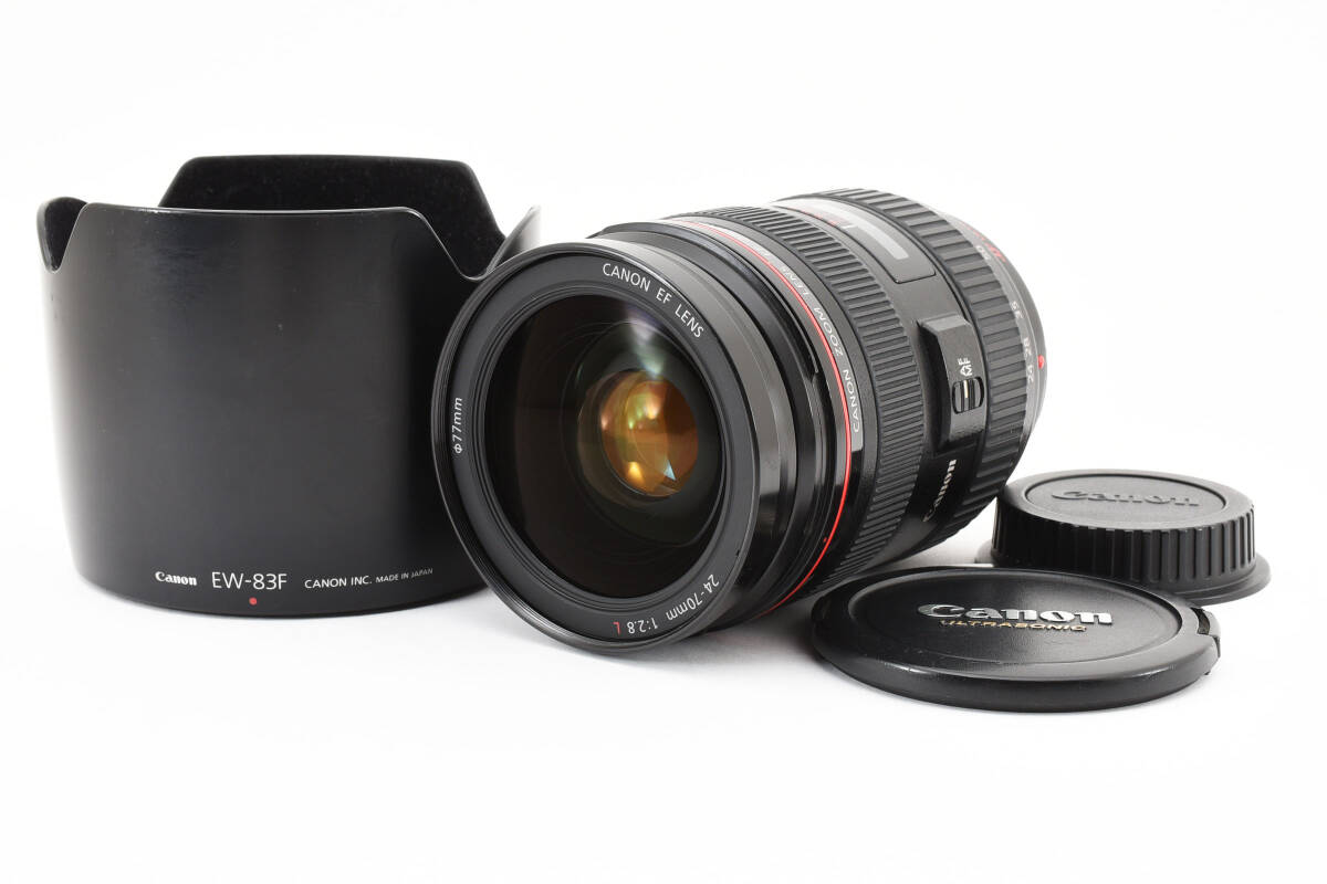 1円～美品＊Canon Zoom Lens EF 24-70mm F2.8 L USM Standard Lens 大口径 標準 ズームレンズ キヤノン EF Mount フルサイズ対応の画像1