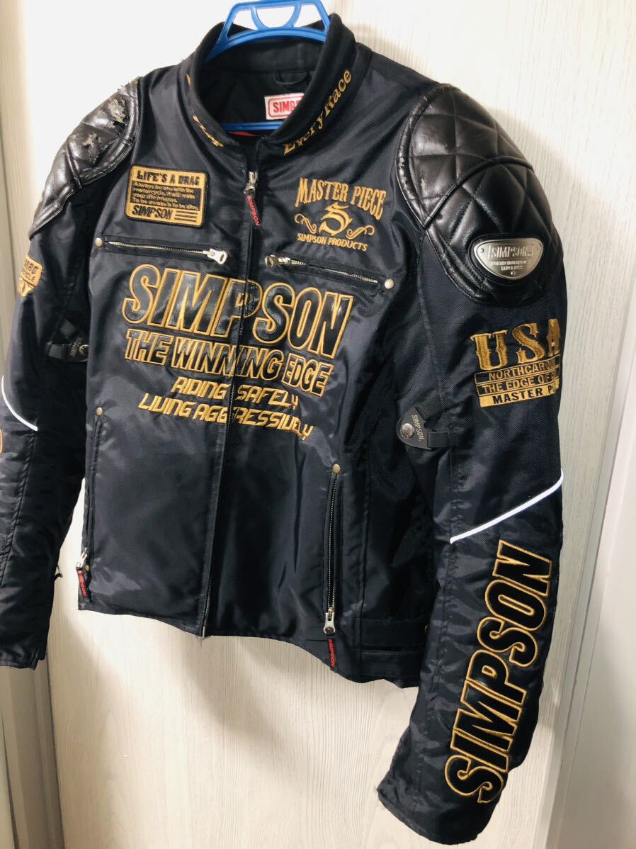 SIMPSON プロテクター肩、肘、胸、背、標準装備 脱着式防寒インナー付き Rider's Jackets NORIXシンプソンジャケットの画像3