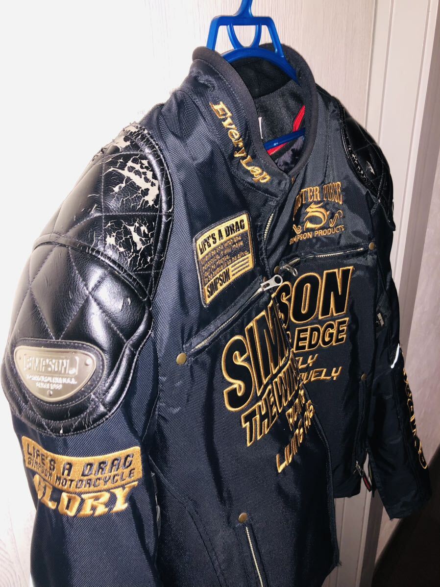 SIMPSON プロテクター肩、肘、胸、背、標準装備 脱着式防寒インナー付き Rider's Jackets NORIXシンプソンジャケットの画像8