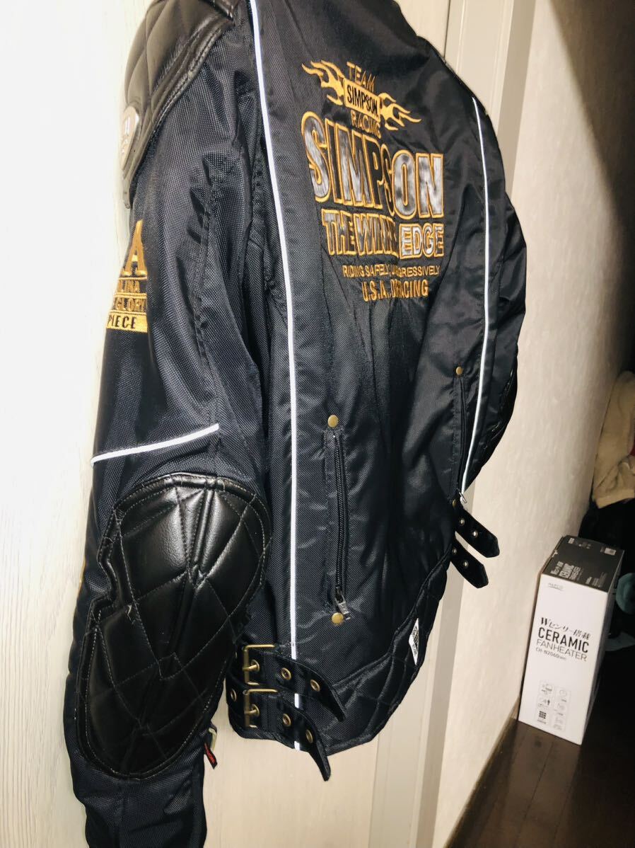 SIMPSON プロテクター肩、肘、胸、背、標準装備 脱着式防寒インナー付き Rider's Jackets NORIXシンプソンジャケットの画像6
