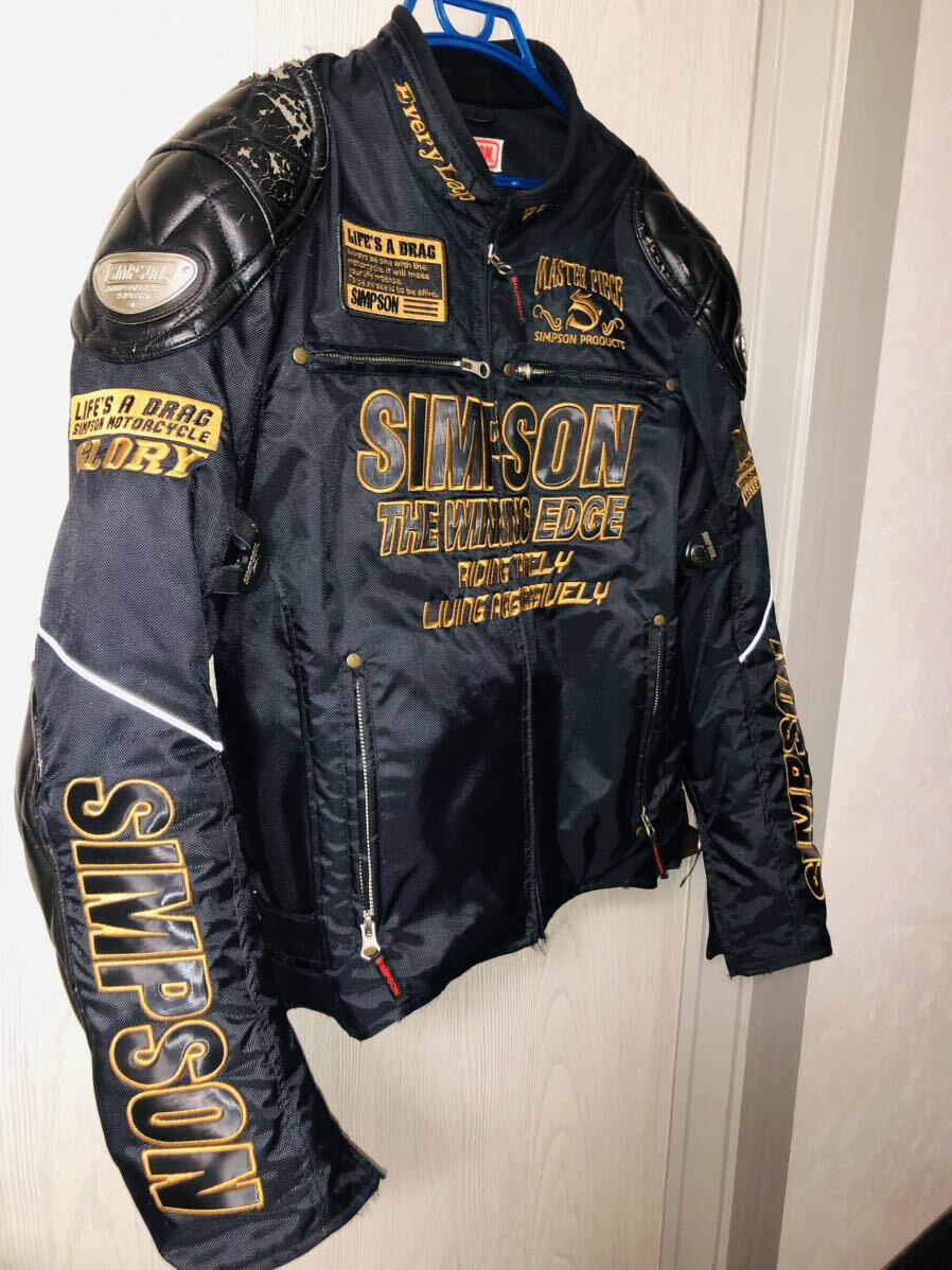 SIMPSON プロテクター肩、肘、胸、背、標準装備 脱着式防寒インナー付き Rider's Jackets NORIXシンプソンジャケットの画像2