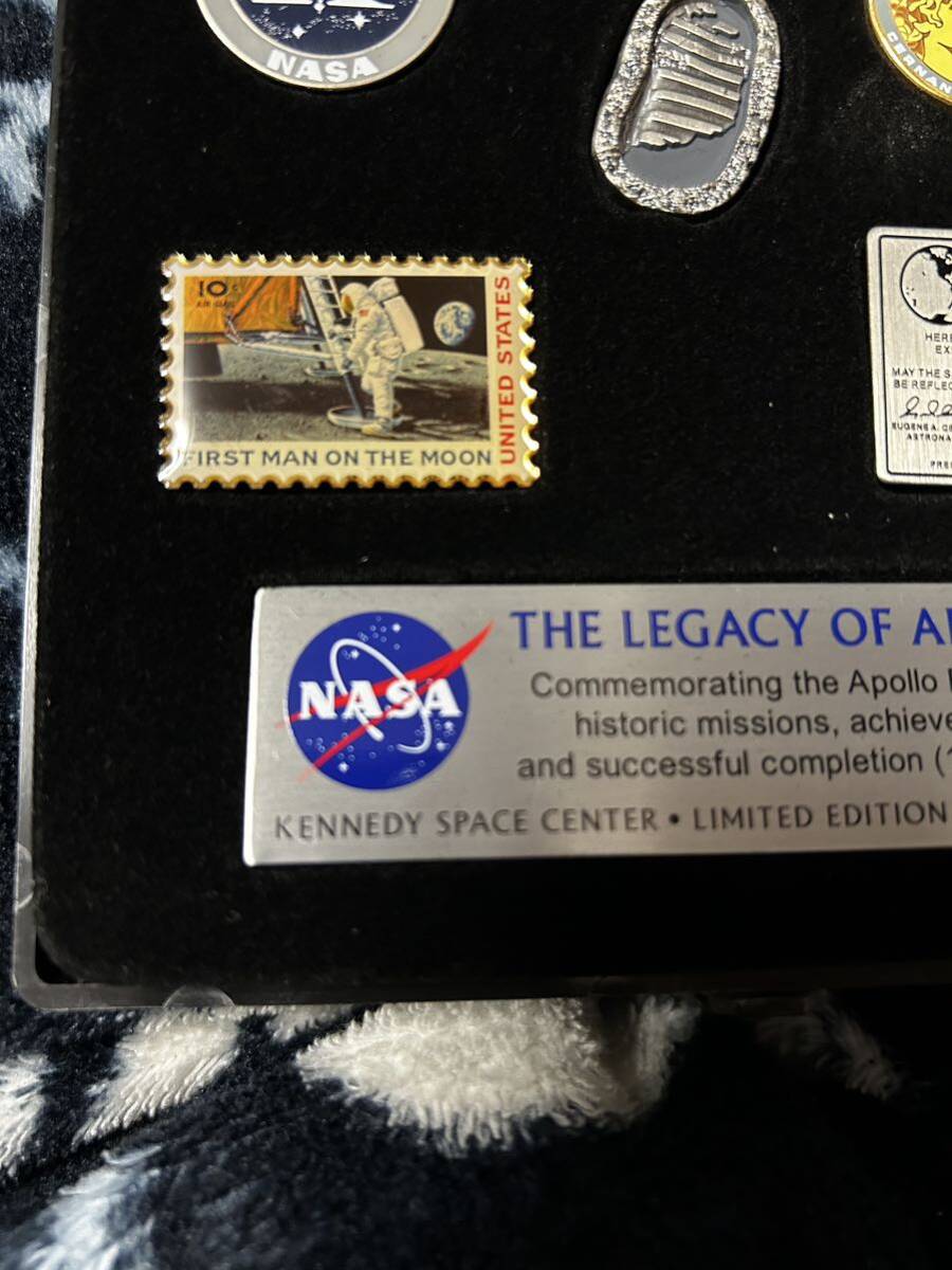 宇宙 NASA THE LEGACY OF APOLLO 記念ピン セット の画像3