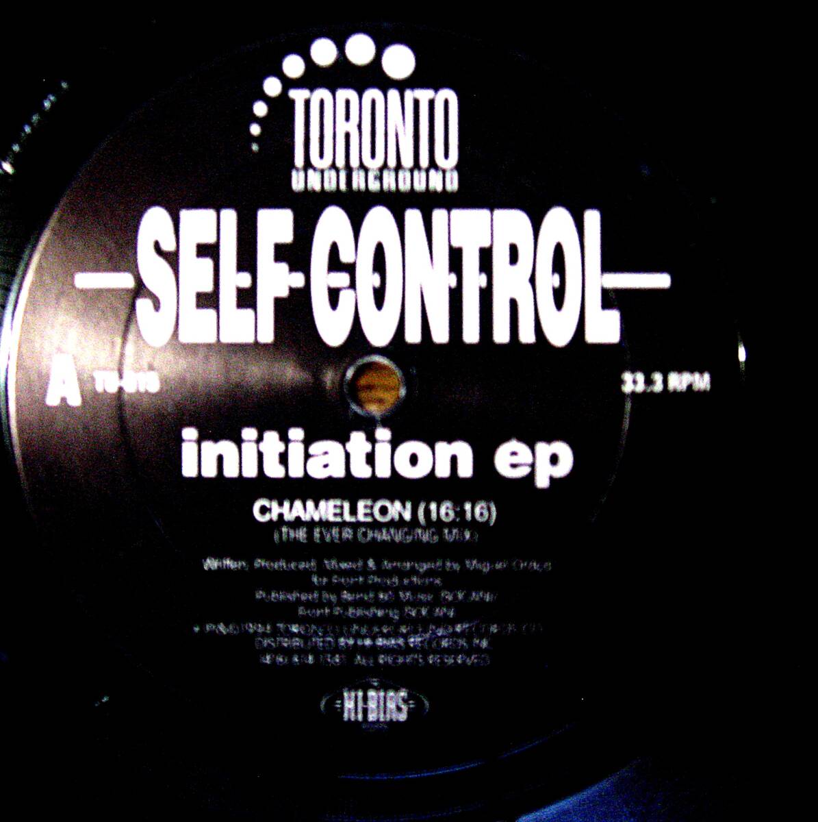 1994sTORONTOundergroundレーベル 加12inch盤  Self Control / Initiation EPの画像2