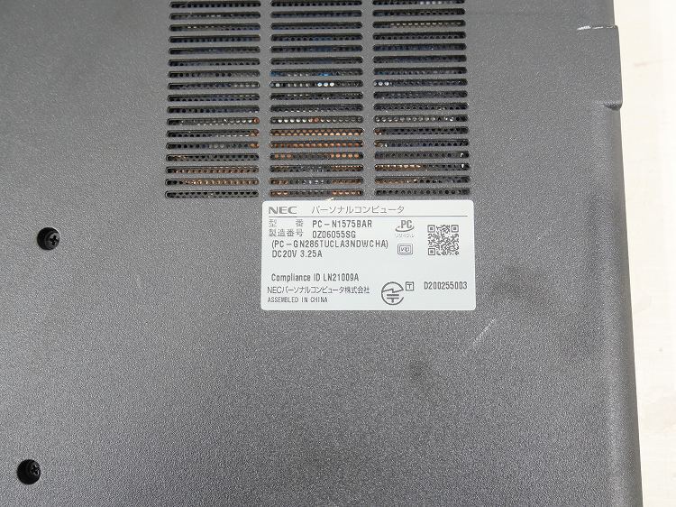 【ジャンク品】PC-N1575BAR(カームレッド) LAVIE N15 15.6型 Core i7/8GB/51_画像7