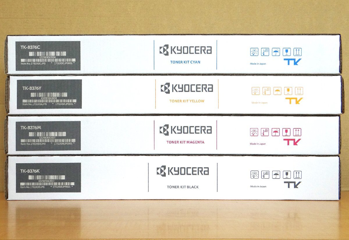 ◆ごえん堂◆新品◆Kyocera 京セラ【TK-8376】ブラック/シアン/マゼンタ/イエロー 4色 純正品 10の画像3