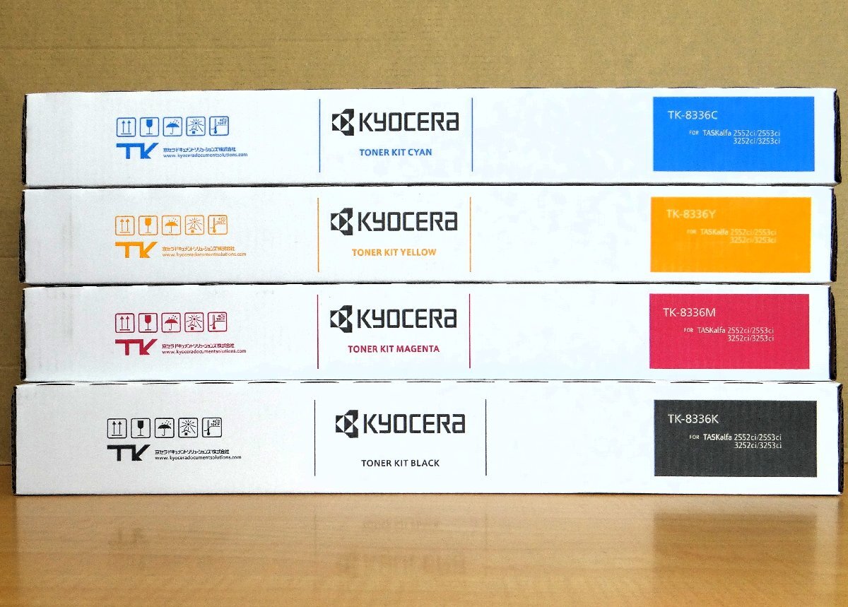 ◆ごえん堂◆新品◆Kyocera 純正【TK-8336】ブラック/イエロー/マゼンタ/シアン 4色セット◆京セラ トナー◆ 10の画像2