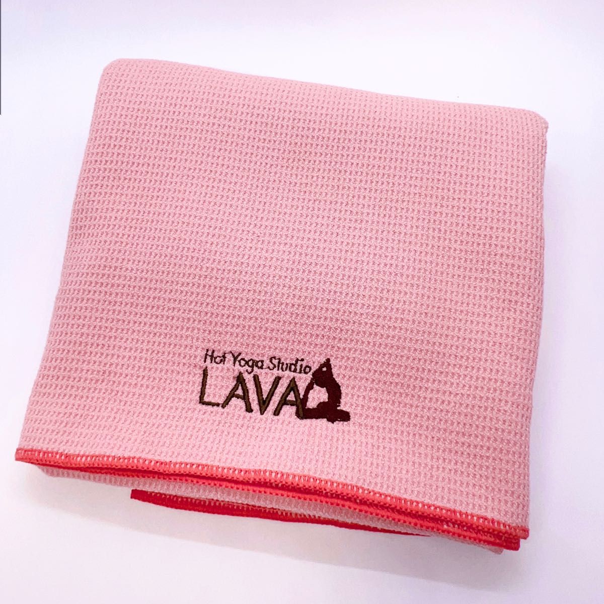 LAVA ヨガラグ ヨガタオル 滑り止めヨガラグ 収納袋付 新品 数量限定　ピンク