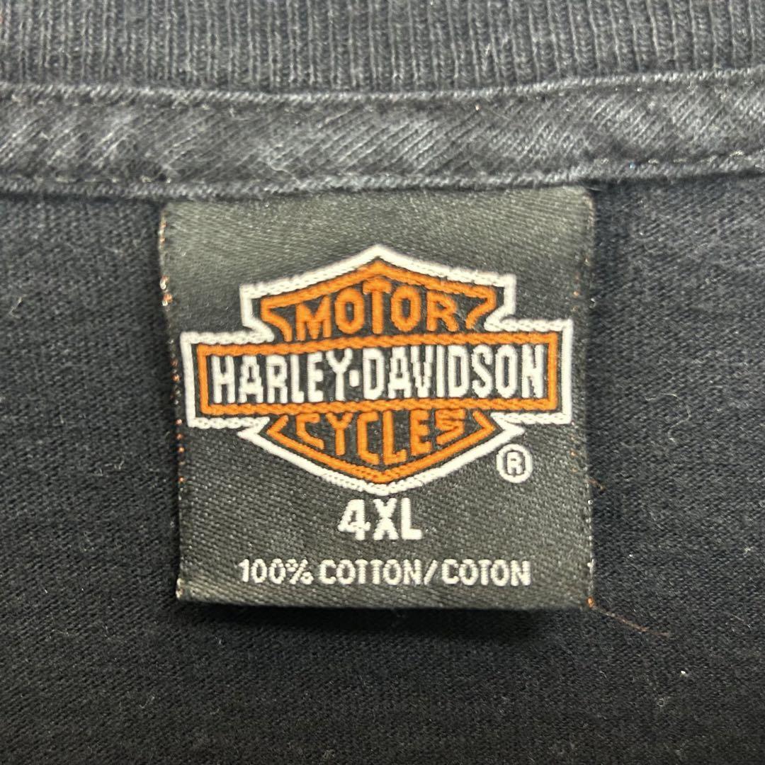 ハーレーダビッドソン USA製 プリントロゴ 半袖 Tシャツ ブラックXXXXL_画像8