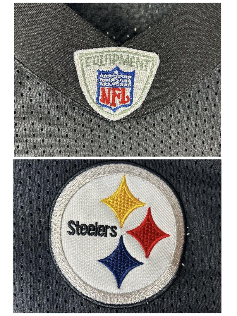 リーボック NFL 全刺繍 スティーラーズ 半袖ゲームシャツ 美品 XXL