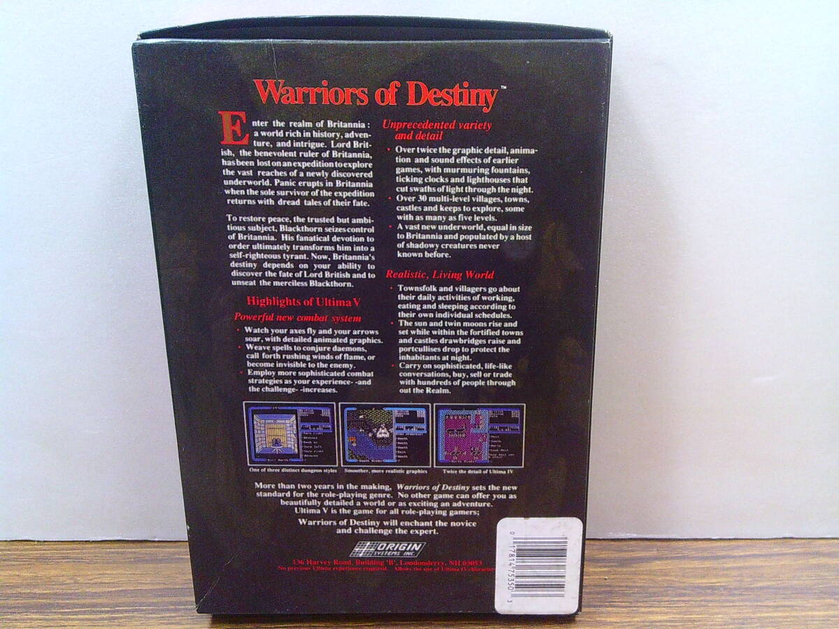 x16【RPG/ソフト】「UltimaⅡwarriors of Destiny」5.25”DISK4枚APPLEⅡの画像2