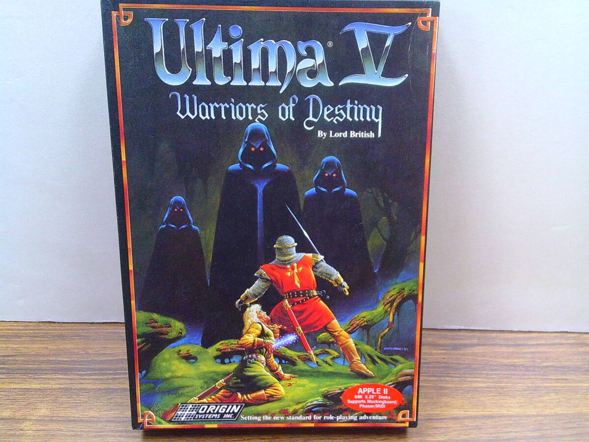 x16【RPG/ソフト】「UltimaⅡwarriors of Destiny」5.25”DISK4枚APPLEⅡの画像1