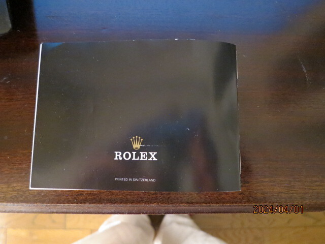 ロレックス YOUR ROLEX OYSTER 冊子 1990年の記載のあるものです。の画像6
