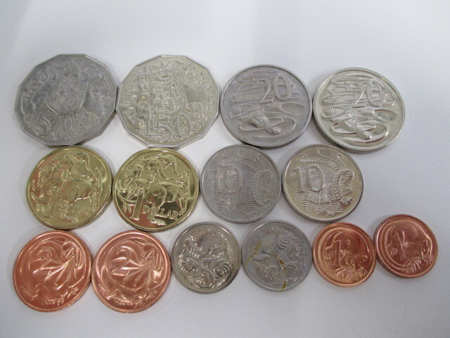 オーストラリア 硬貨 エリザベスⅡ女王 古銭 おまとめ 詳細不明 激安1円スタートの画像1