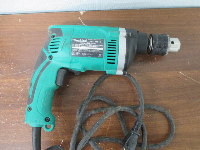 マキタ makita 電動ドリル M816 電動工具 付属品 ケース付き 通電のみ確認済 激安1円スタート_画像3