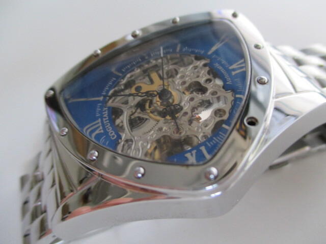 COGU ITALY オートマ メンズ 腕時計 裏スケ 自動巻き 動作品 激安1円スタートの画像2