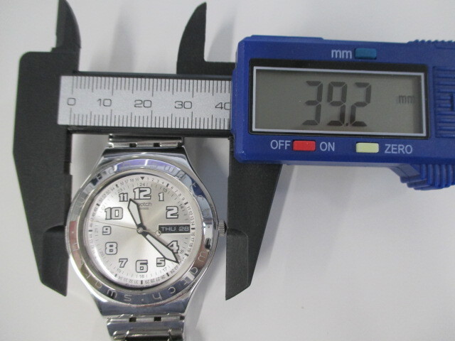 SWATCH IRONY スウォッチ 腕時計 クオ―ツ デイデイト 稼働中 激安1円スタート_画像8