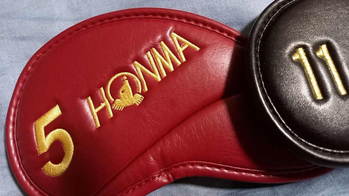 HONMA ホンマ アイアンカバー　色違い　セット　#4 5 6 11 Aw 5 黒　赤　銀　金　新品　本間　セット販売