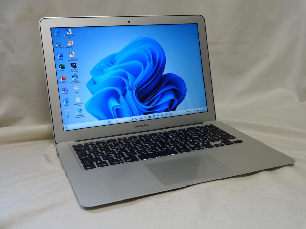 Macbook Air/13.3型//256GB-SSD//OS:Sonoma & Windows11 Pro//MD102JAA//ボディ美品//着払い設定の画像2