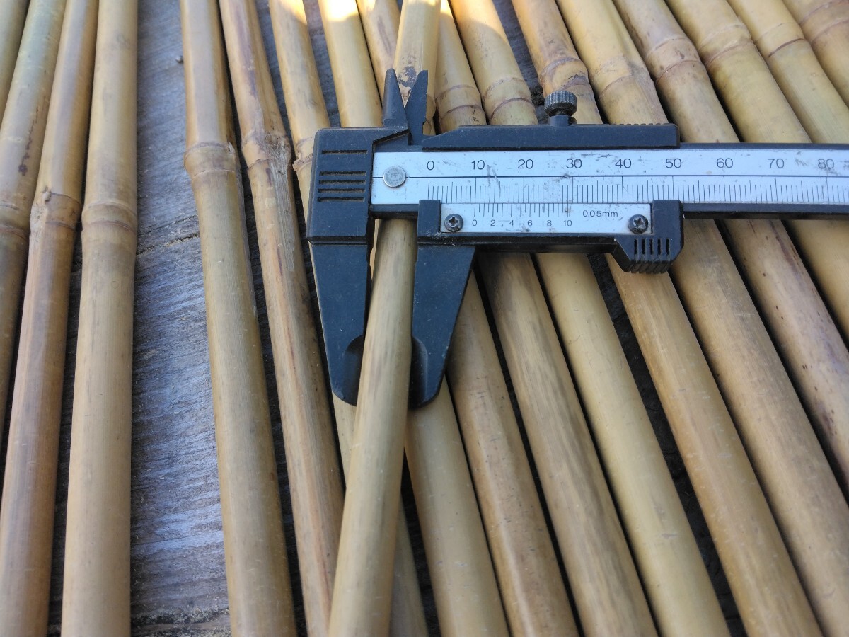 ティンパニマレット作製用女竹 ハネ品 未処理品 約50本の画像7