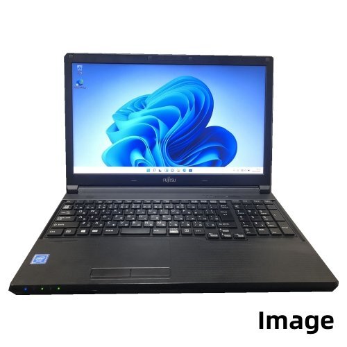 Windows 11 Pro 64Bit 富士通 LIFEBOOK A576 Celeron 第六世代 3855U 1.6G/メモリ8GB/新品SSD 480GB/DVD-ROM/無線有/HDMI端子内蔵_画像1