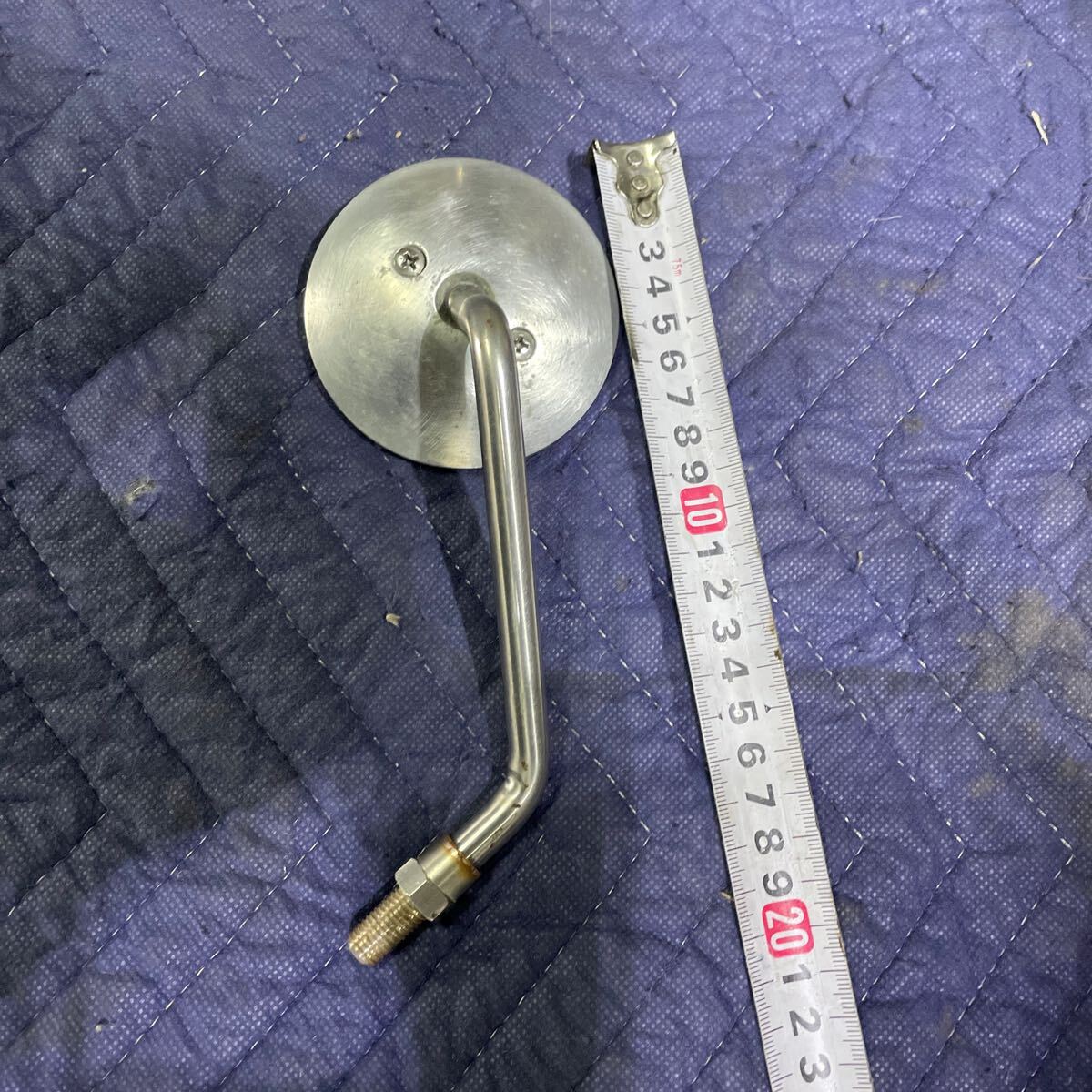 [157] after market mirror aluminium / stainless steel 10. regular screw right for poshposhu