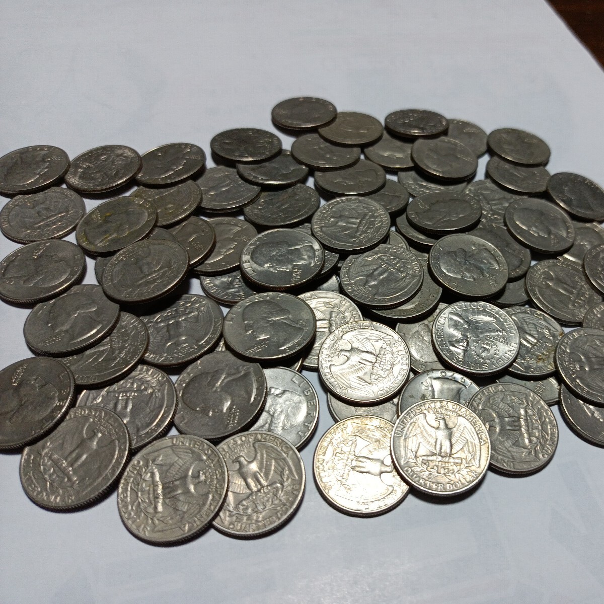 アメリカ25セント硬貨77枚の画像6