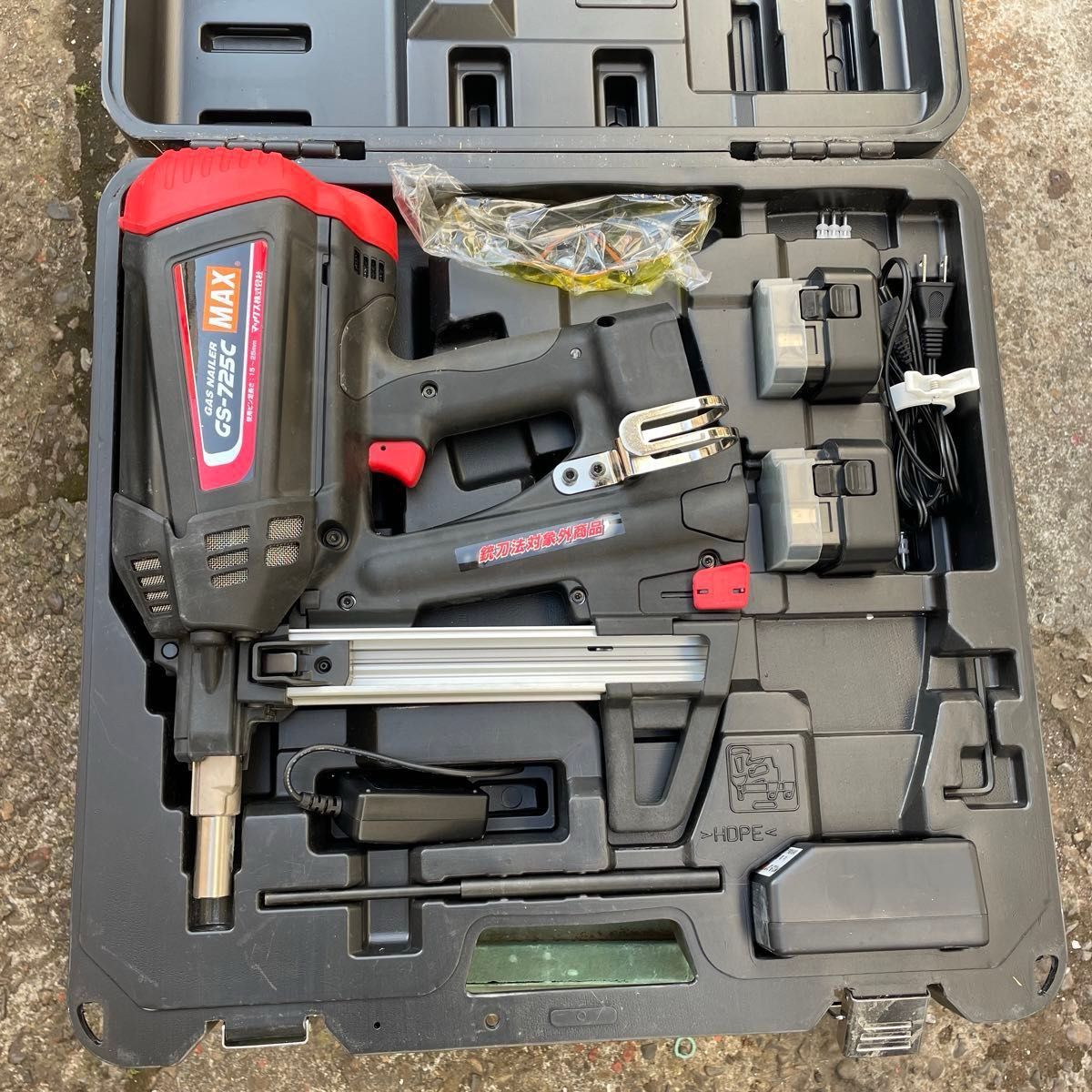 付属品付き MAX マックスピン打機ガスネイラ GS-725C ピン 消耗 付属品付き MAX マックスピン打機ガスネイラ GS-725C ピン 消耗
