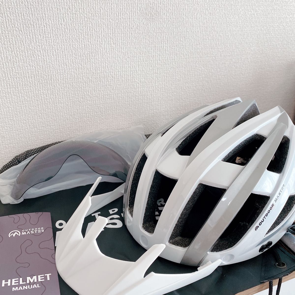 OUTDOORMASTER 自転車ヘルメット ロードバイク MTB 両用ヘルメット ASTM安全規格 M/L（54-62cm）