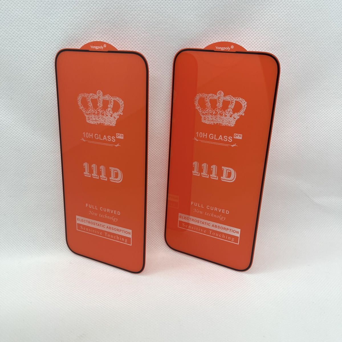 iPhone 15Plus / iPhone 15ProMax対応 10H採用全面保護強化ガラスフィルム 2枚セット