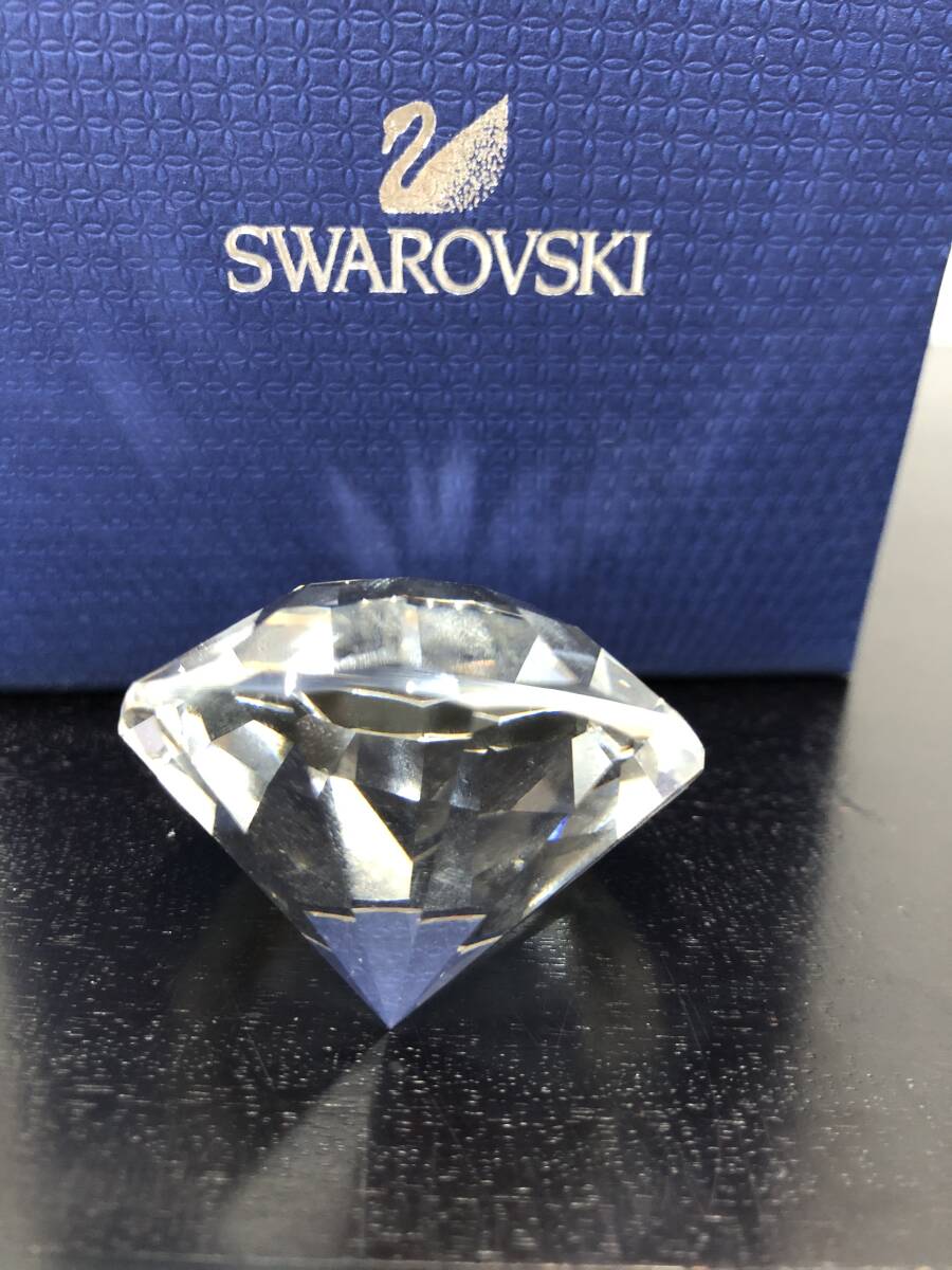 0404.89 新品 本物 スワロフスキー ダイヤモンド　置物　A9100 NR 000 325 クリスタル SWAROVSKI　46g_画像1