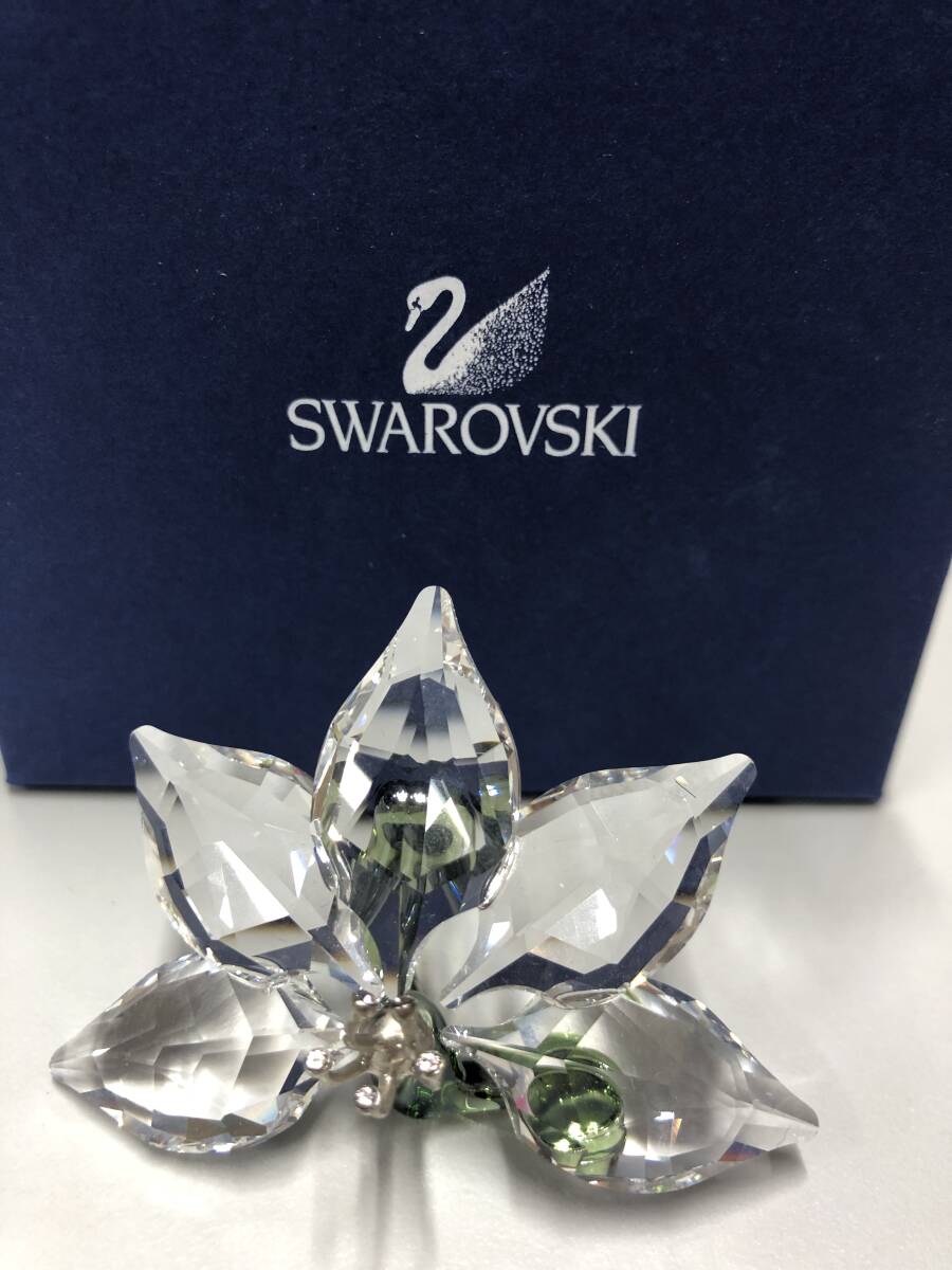 0404.93 新品 本物 スワロフスキー 花　置物　A9100　NR000　399　クリスタル SWAROVSKI　24ｇ_画像1