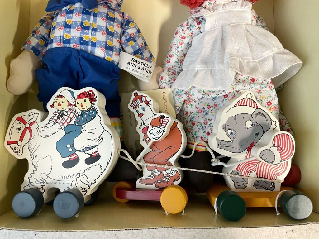 未使用 ラガディ Raggedy アン&アンディ Ann & Andy FESTIVAL IN JAPN 2004 人形 全長約30cm ヴィンテージ ナンバー入り 限定品 希少品_画像3