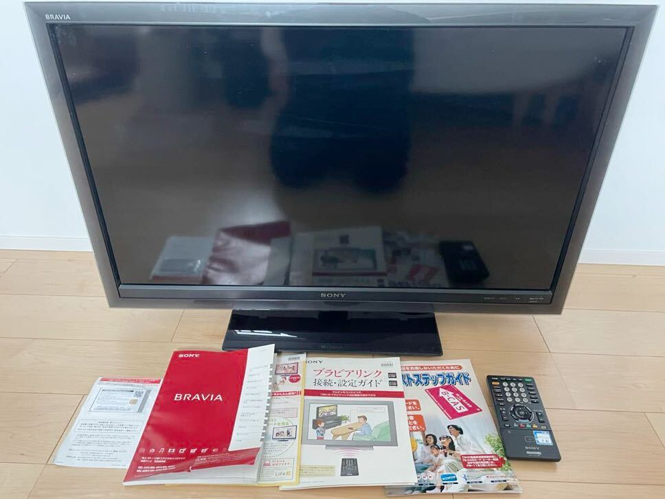 1円 動作品 SONY ソニー BRAVIA ブラビア 40インチ 40V型 KDL-40F5 説明書 リモコン B-CASカード付き 売り切りの画像1