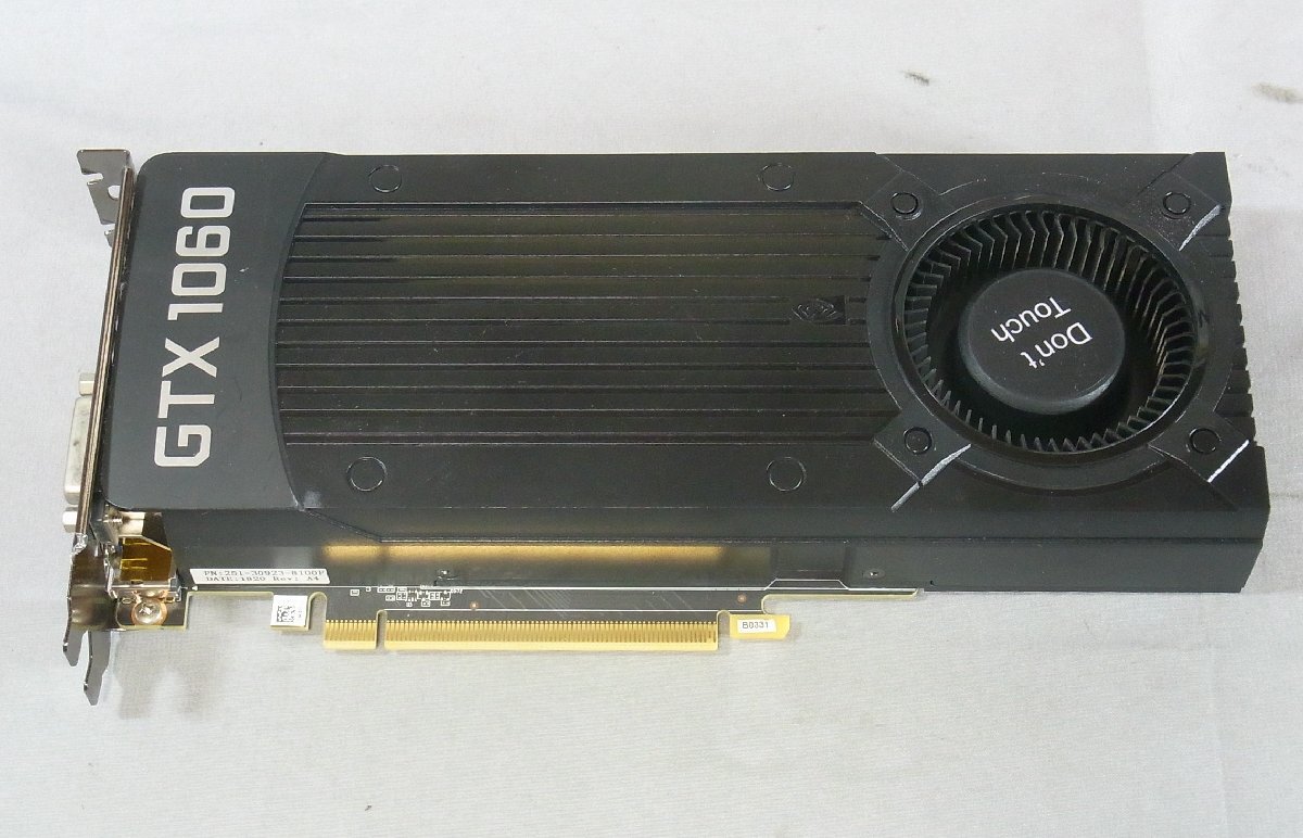 B39314 O-03078 ZOTAC Geforce GTX1060 3GB ジャンクの画像1